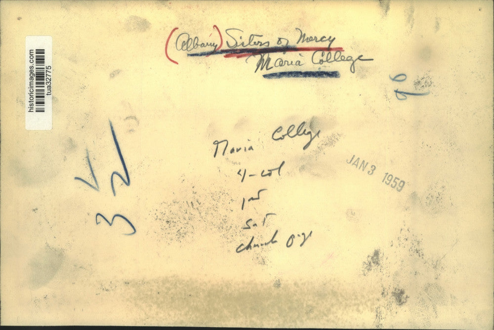 1959 Press Photo Architect's drawing of proposed Maria College New York facility