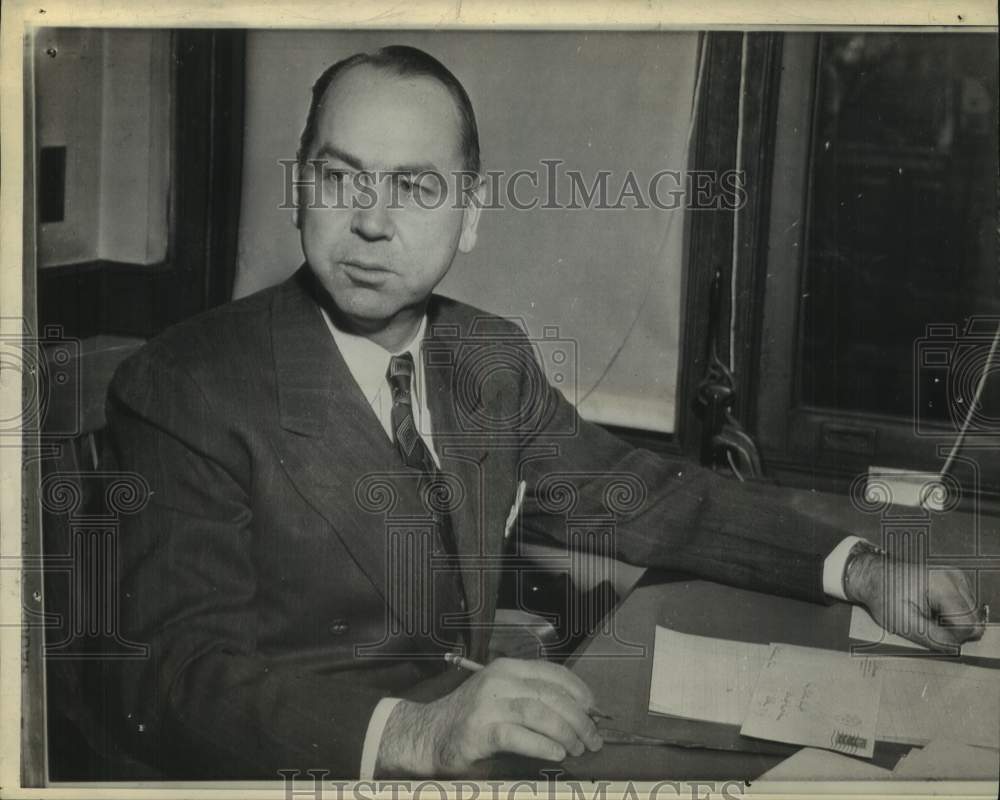 1944 Press Photo George P. Monoghan, Special Prosecutor, Albany, New York