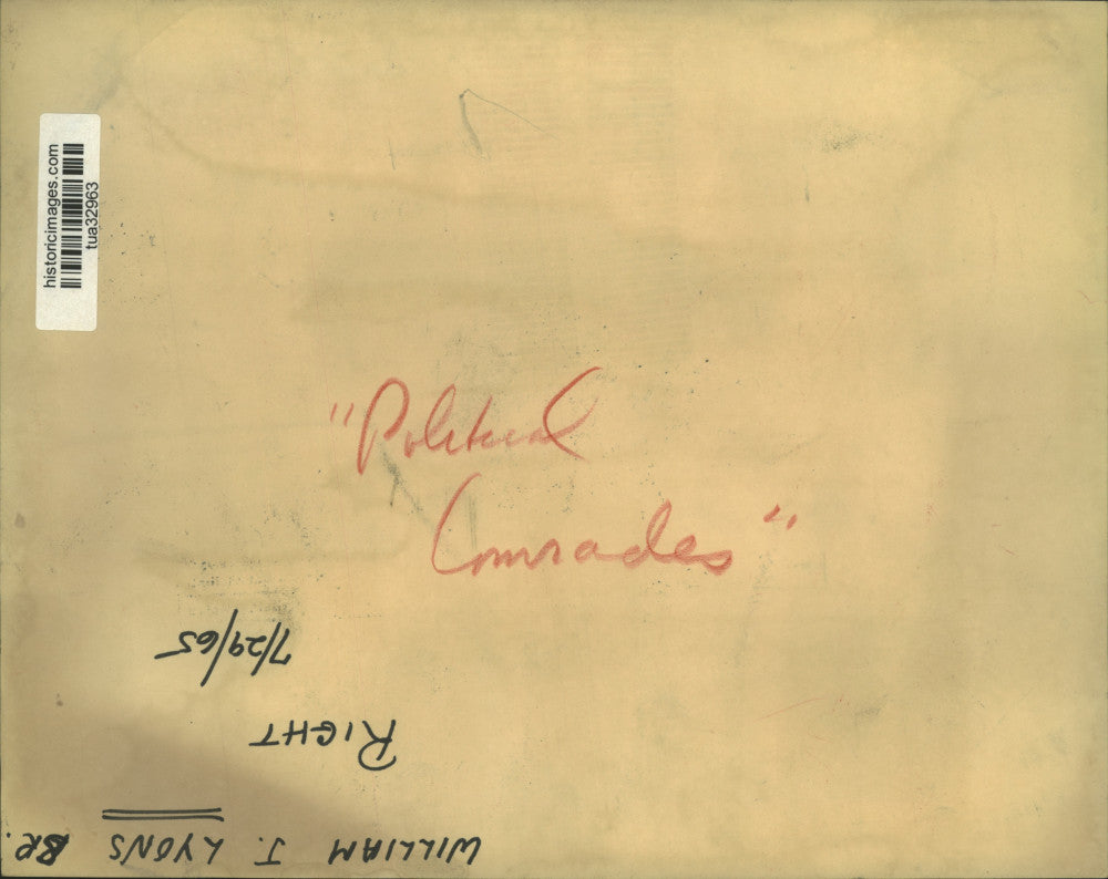 1965 Press Photo William J. Lyons Sr. with political colleagues in New York