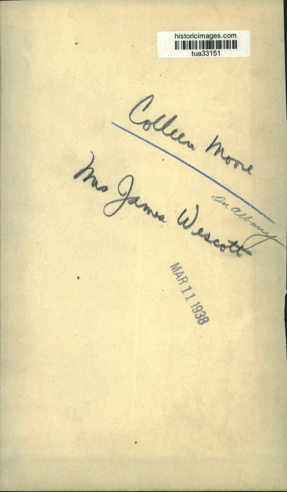 1938 Press Photo Colleen Moore & Mrs. James Wescott in Albany, New York