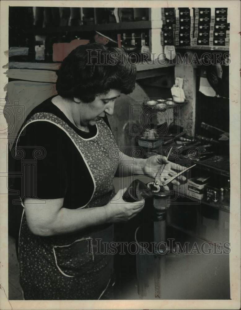 Load image into Gallery viewer, 1972 Press Photo Jessie Leonardo in her New York kitchen - tua33173
