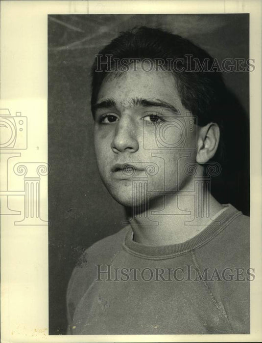 Press Photo Shenendehowa High School wrestler Warren MacNaughton, New York- Historic Images