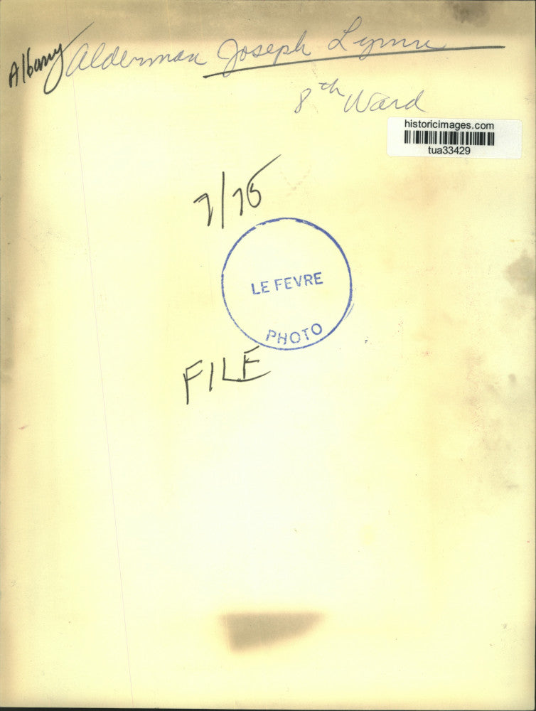 1975 Press Photo Joseph Lynn, 8th Ward Alderman, Albany, New York - tua33429