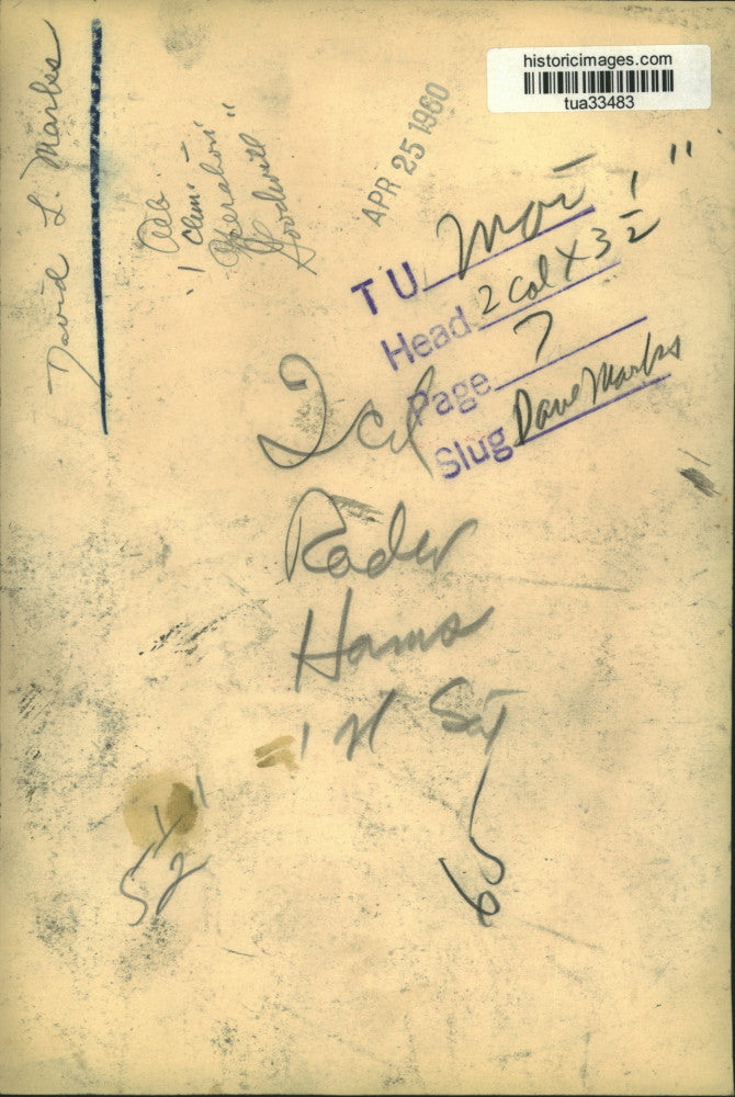 1960 Press Photo David Marks at Operation Goodwill in Albany, New York