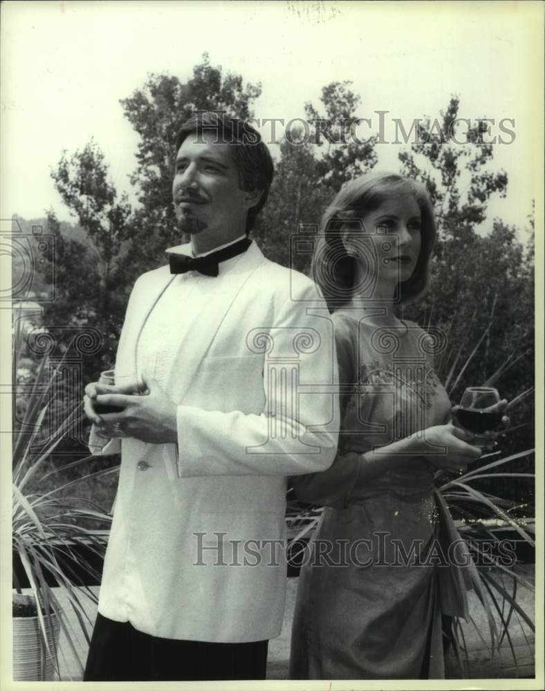 1983 Press Photo Stage performers pose at Mac Haydn Theatre in Chatham, New York- Historic Images