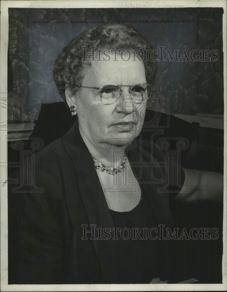 1961 Press Photo Margaret J Marron, retired Albany NY School Principal- Historic Images