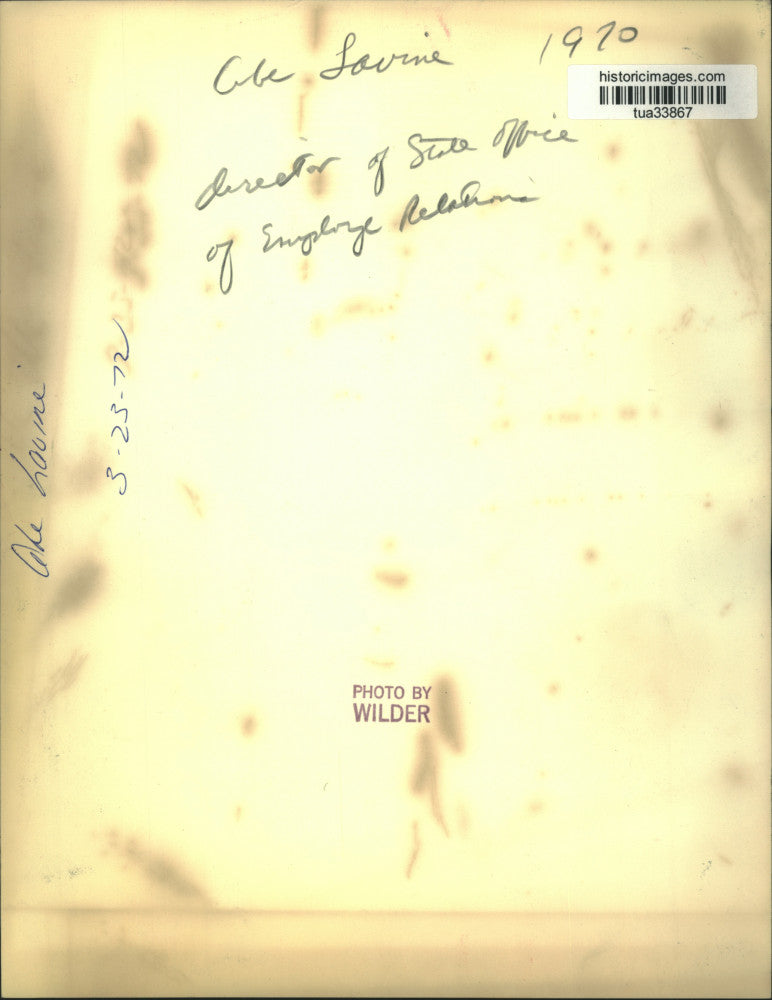 1970 Press Photo Abe Lovine, director of State Office of Employee Relations