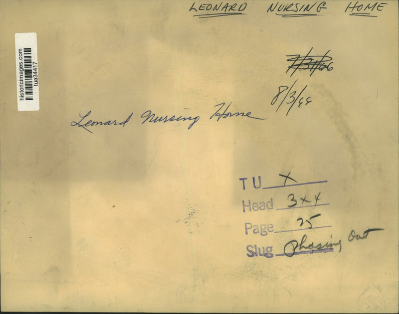 Load image into Gallery viewer, 1966 Press Photo Exterior of the Leonard Nursing Home in Albany, New York
