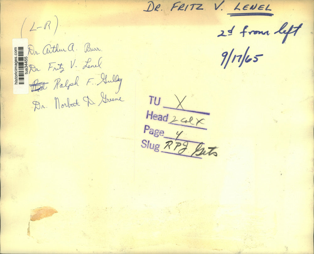 1965 Press Photo Rensselaer Polytechnic Institute officials meet in New York