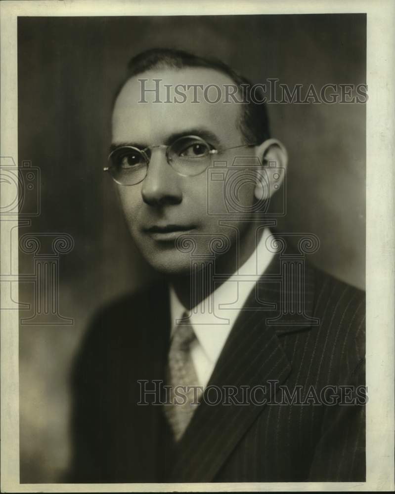1940 Press Photo Frank H. Williams, President, City & County Bank, Albany, NY