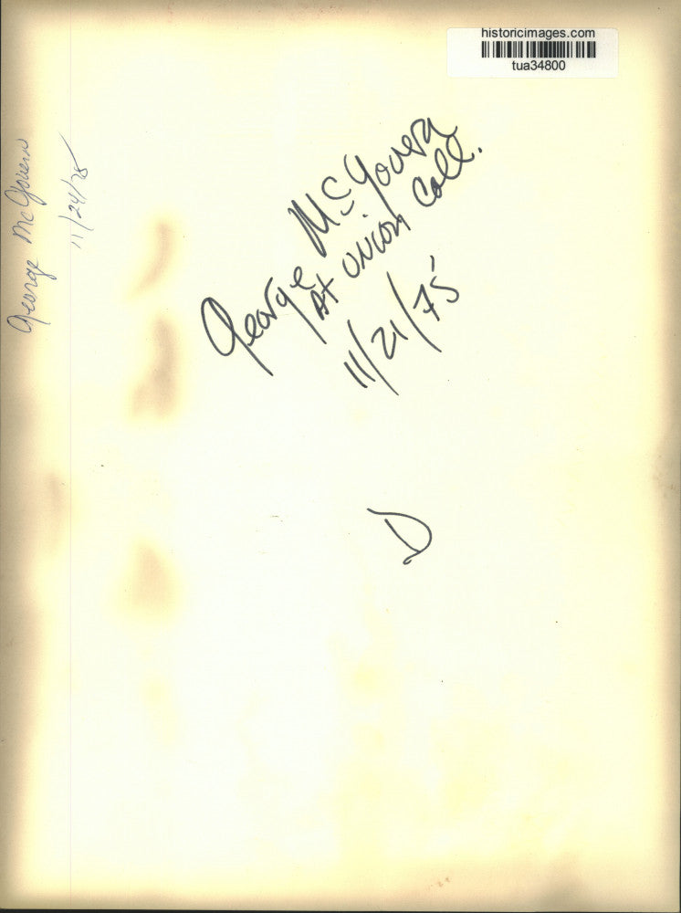 1975 Press Photo George McGovern at Union College, Schenectady, New York