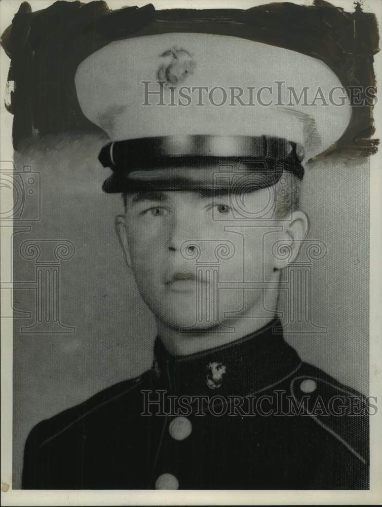 1960 Press Photo Private First Class James J. McGuiness, US Marine Corps