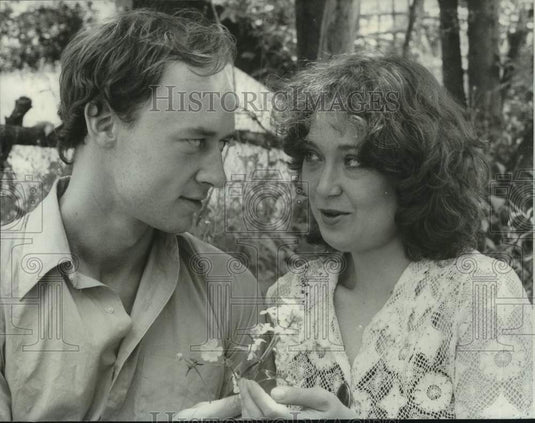 1978 Press Photo Court Miller & Janni Brenn perform on stage in New York- Historic Images