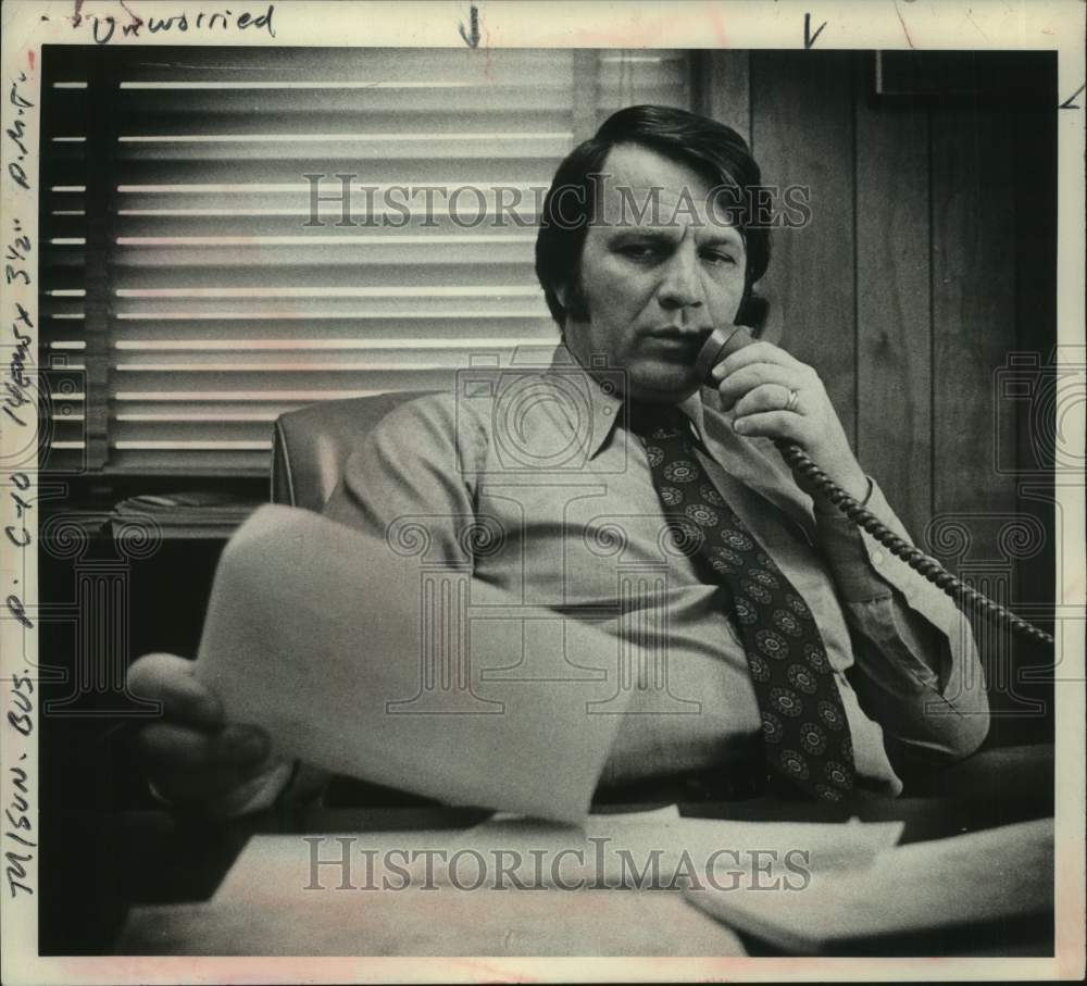 1978 Press Photo Lawrence Miller, Office Manager, Cargill, Loudonville, New York