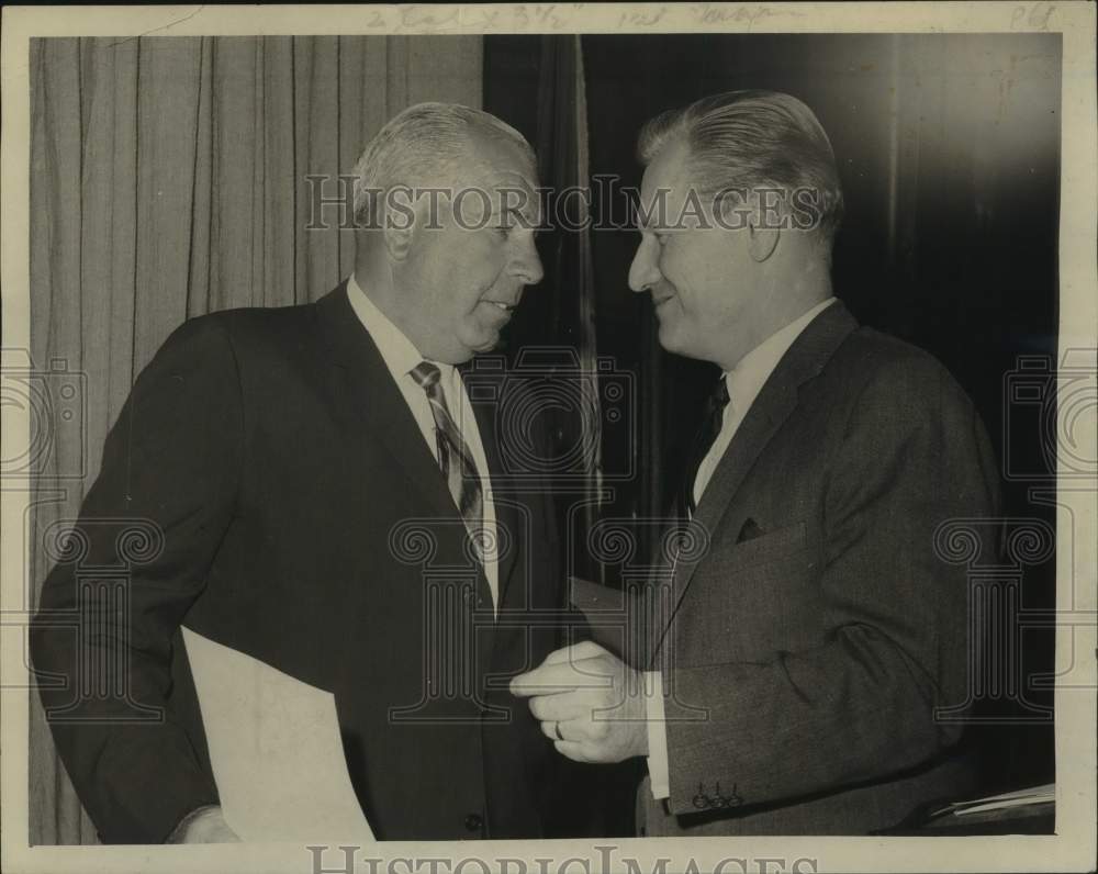 Press Photo Governor Rockefeller & Corrections Commissioner McGinnis in New York- Historic Images