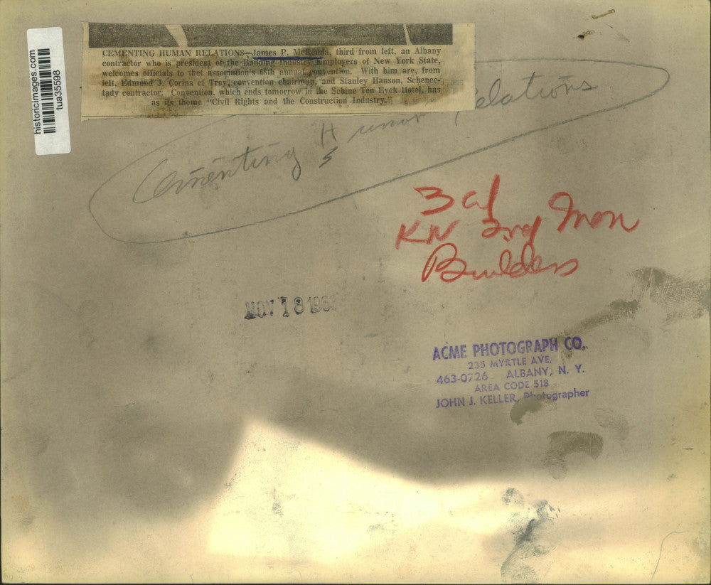 1963 Press Photo Build Industry Employers group holds convention in Albany, NY