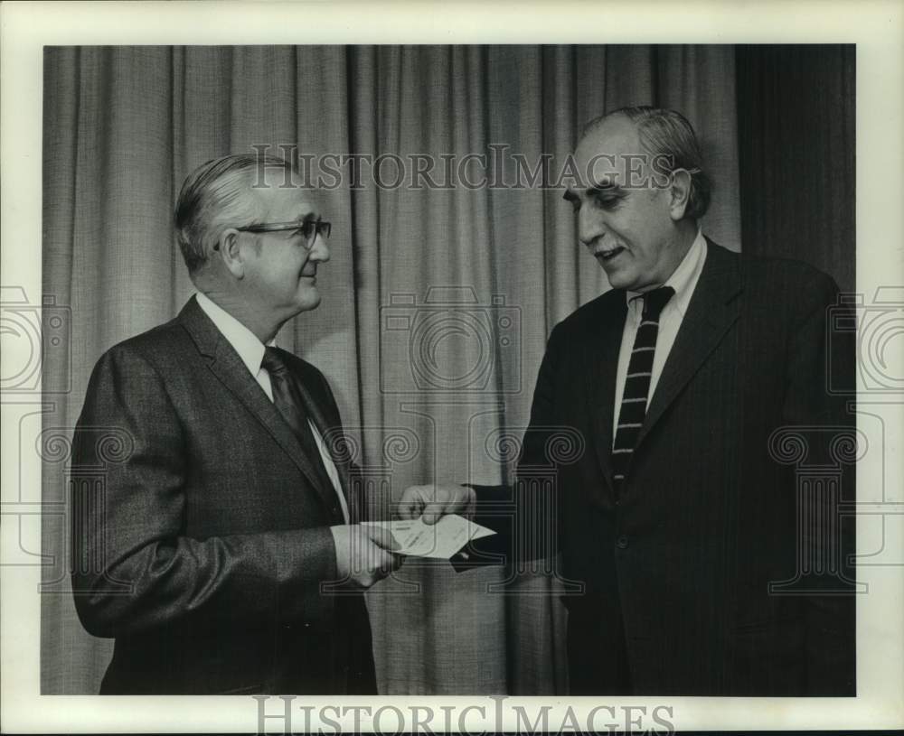1924 Press Photo H. G. McKeon & Dr. Harold C. Martin in Schenectady, New York