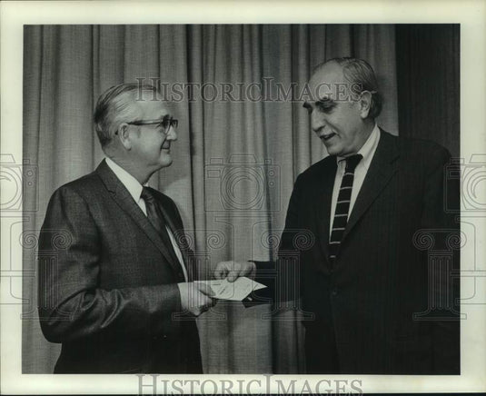 1924 Press Photo H. G. McKeon & Dr. Harold C. Martin in Schenectady, New York