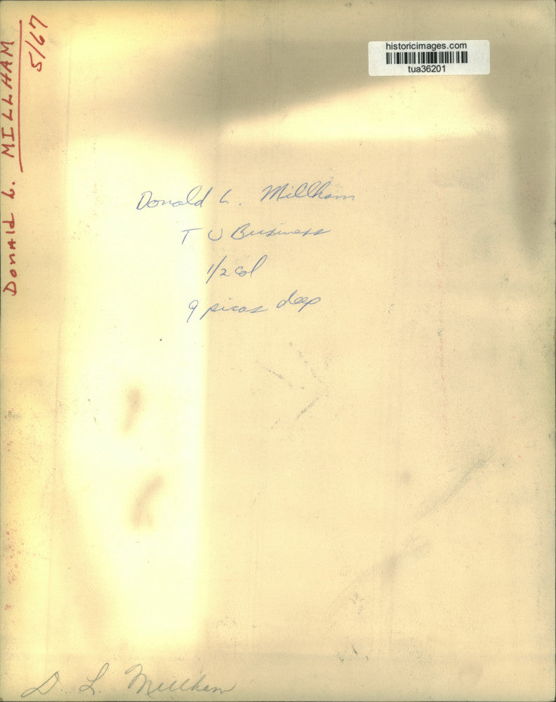 1967 Press Photo Donald L. Millham, New York - tua36201