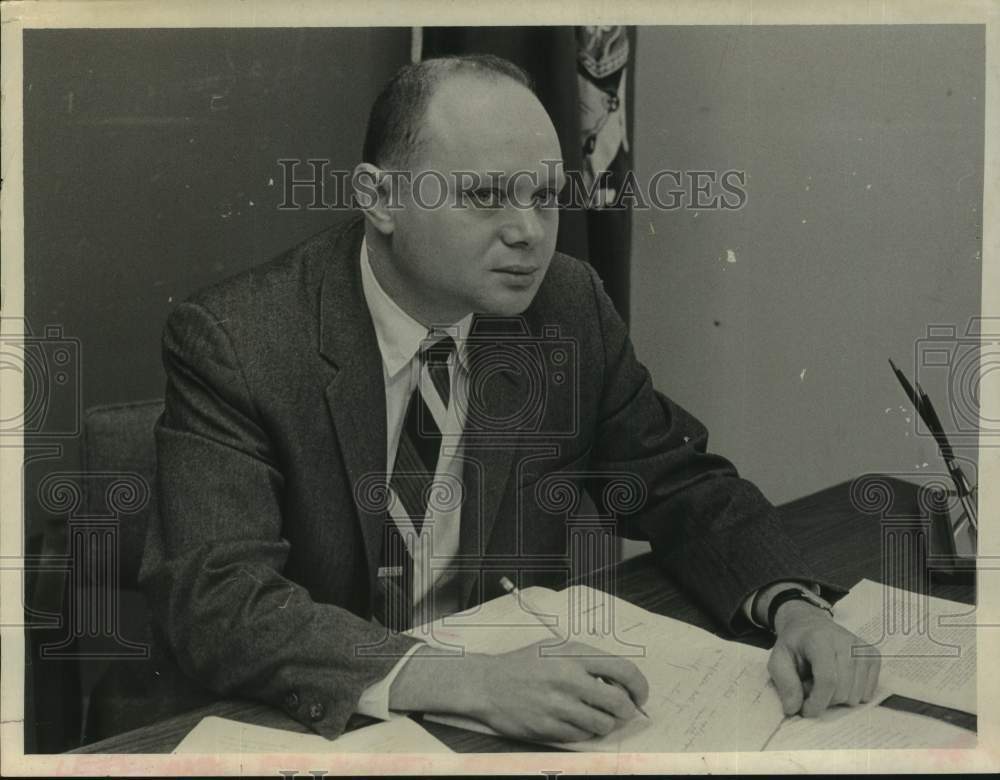 1967 Press Photo Jerome Lefkowitz, Public Employment Relations Board, Albany, NY- Historic Images