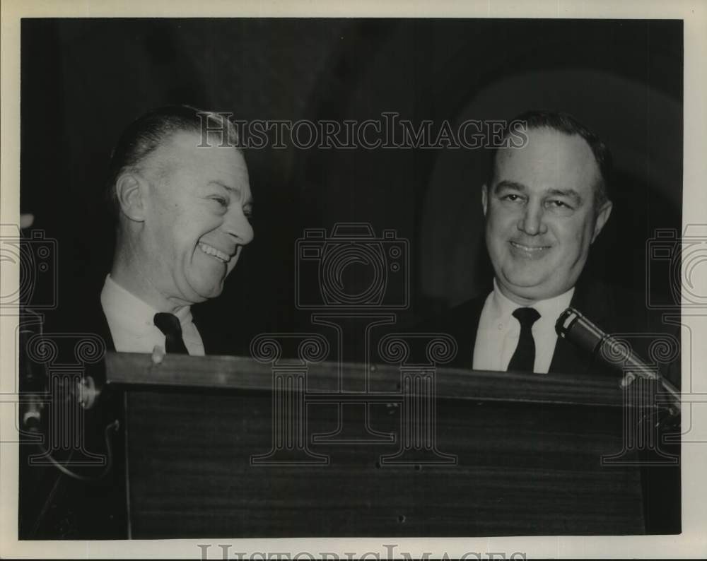 1965 Press Photo John Lamula with John McKennan in New York - tua40438- Historic Images