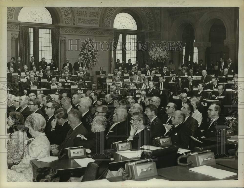 1967 Press Photo Constitutional Convention, New York State Assembly Chamber- Historic Images