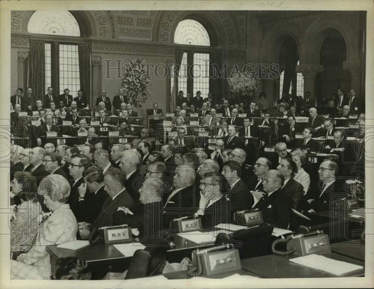 1967 Press Photo Constitutional Convention, New York State Assembly Chamber- Historic Images