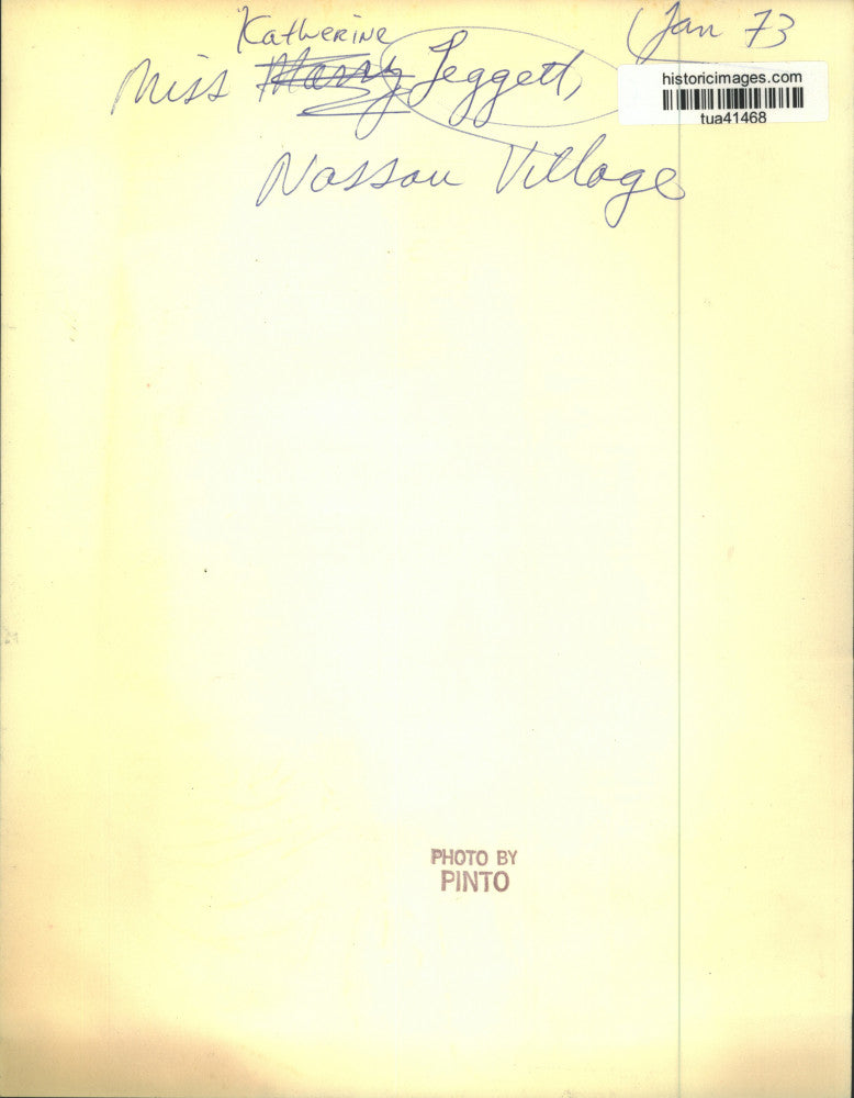 1973 Press Photo Katherine Leggett, Nassau, New York - tua41468