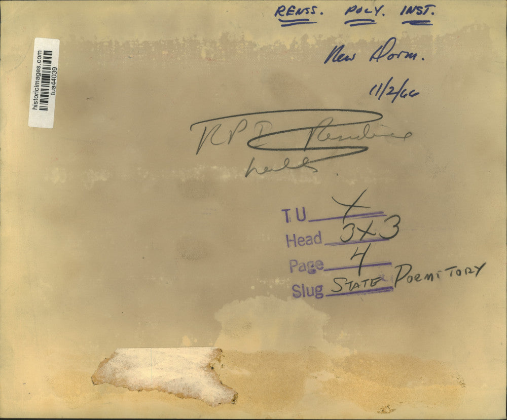 1966 Press Photo Sketch of Rensselaer Polytechnic Institute facility in New York