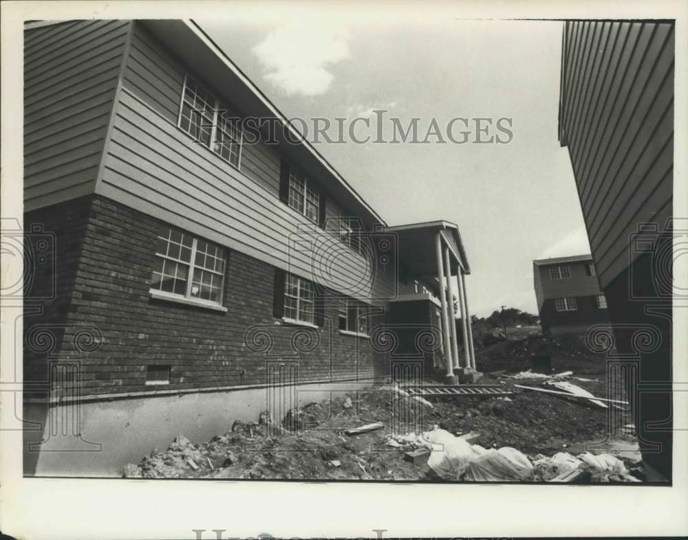 1971 Press Photo Housing development on Aiken Avenue in Rensselaer, New York