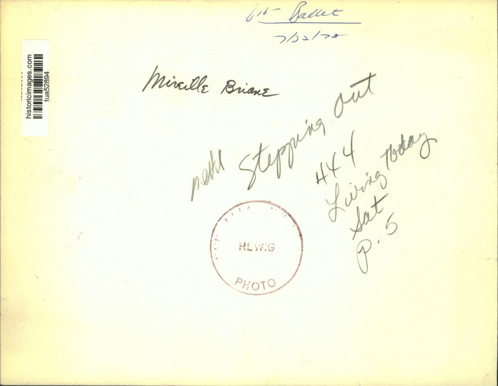 1973 Press Photo Mireille Briane leads ballet class in New York - tua52894