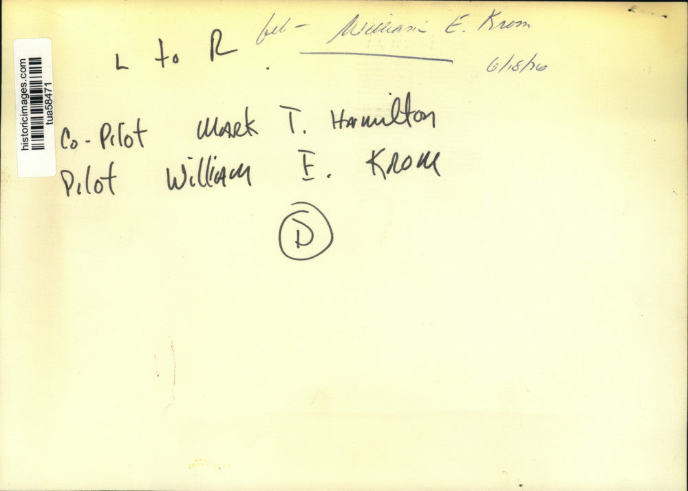 1976 Press Photo Mark T. Hamilton with William E. Krone in New York - tua58471