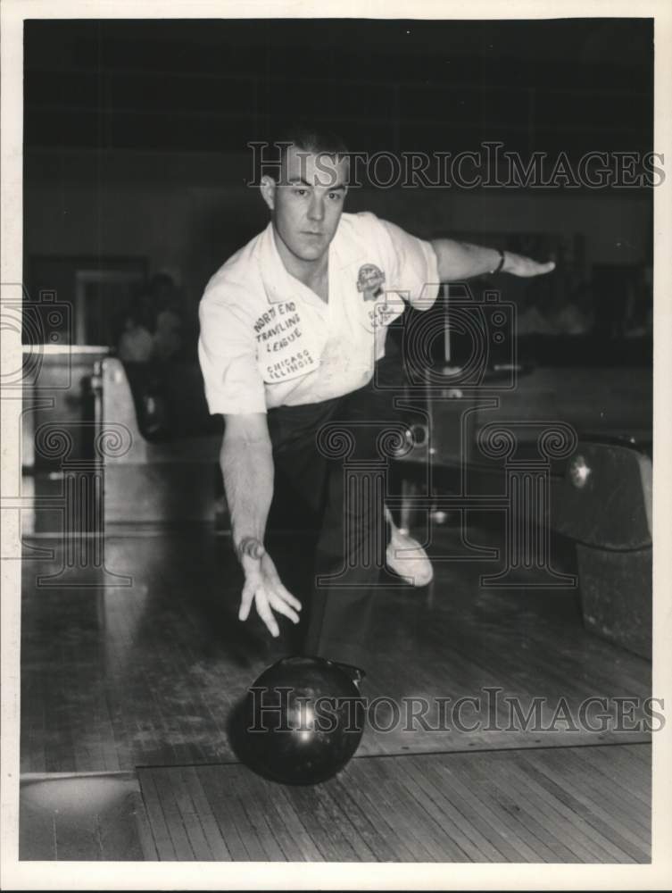 Press Photo Professional bowler Glenn Allison, New York - tua60647- Historic Images