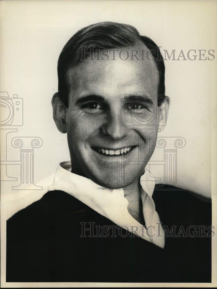 1961 Press Photo Dick Button in &quot;All Star Figure Skating Tribute&quot; on CBS-TV- Historic Images