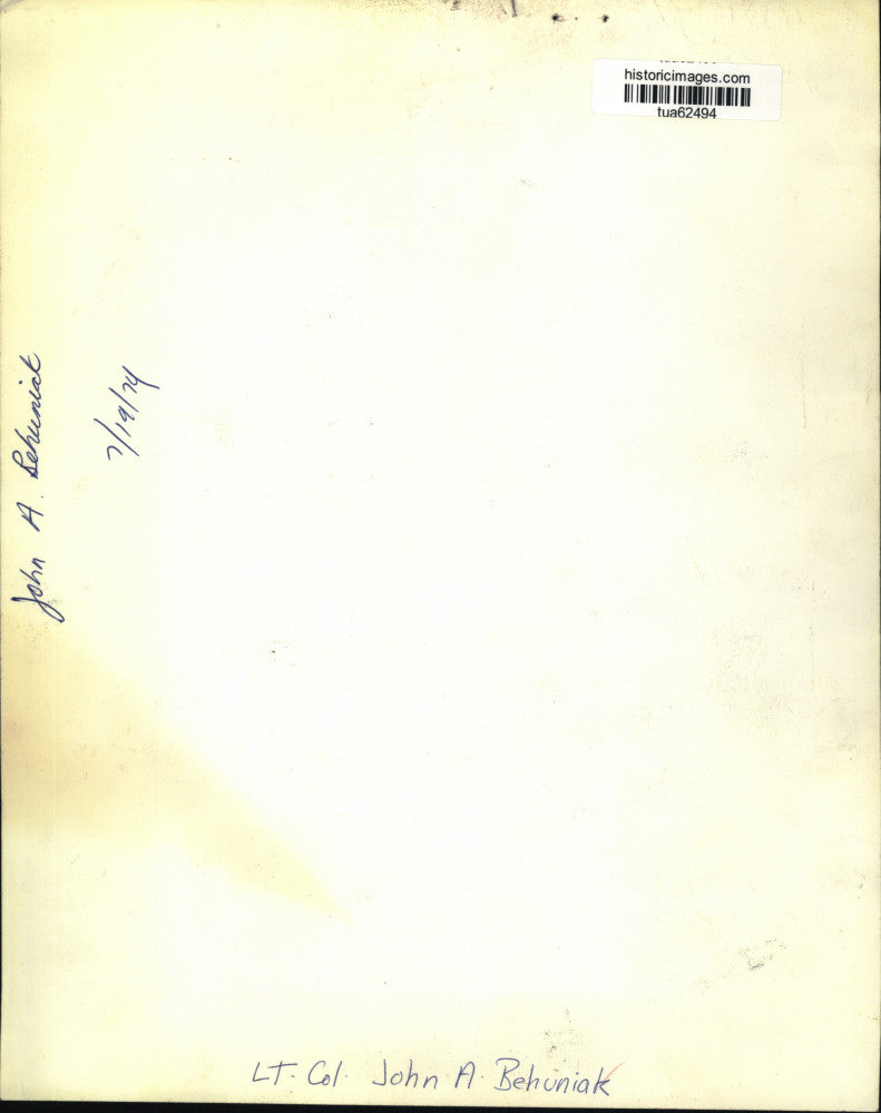 1974 Press Photo Lieutenant Colonel John A. Behuniak, US Army, New York