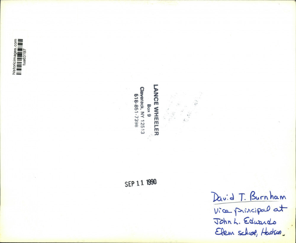 1990 Press Photo David Burnham, Vice President, Hudson, New York educator