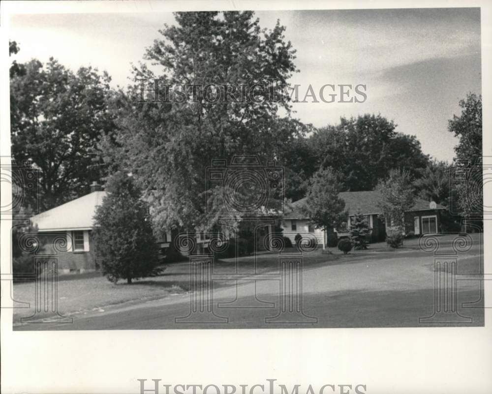 1971 Press Photo Home in the Brookwood Housing Project, Latham, New York