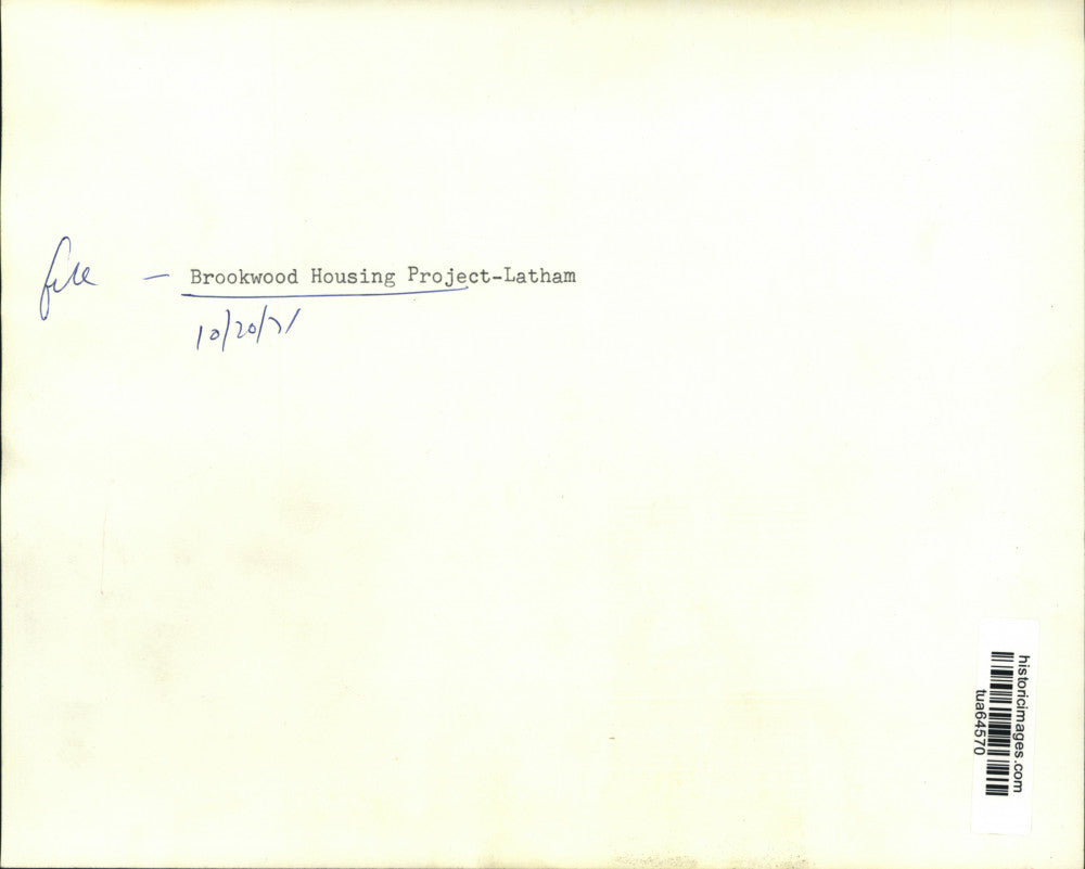 1971 Press Photo Home in the Brookwood Housing Project, Latham, New York