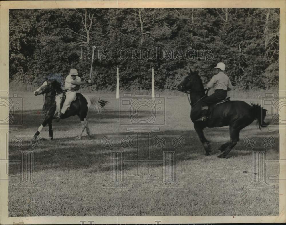 1965 Press Photo Polo match action in New York - tua65121- Historic Images