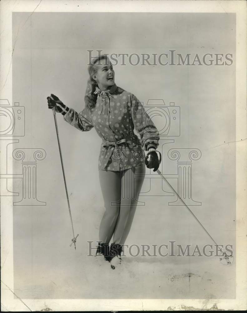 1961 Press Photo Penny Pitou, 1960 Olympic Champion skier - tua67767- Historic Images