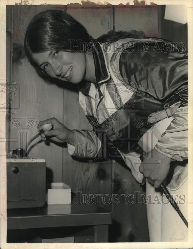 1972 Press Photo Jockey Bonnie Rush, New York - tua67787- Historic Images