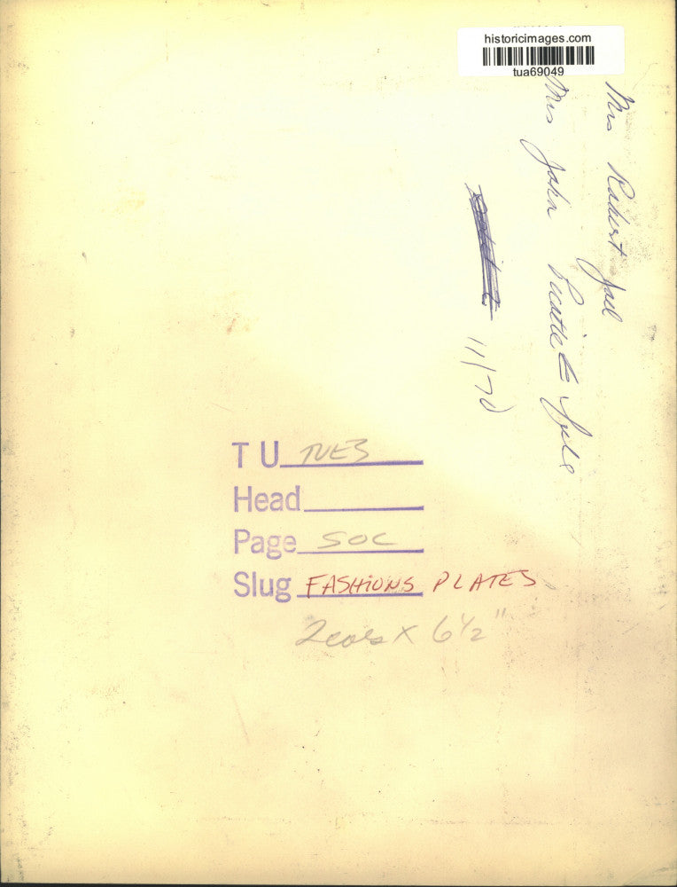 1970 Press Photo Mrs. Robert Jael and Mrs. John Picotte in New York - tua69049