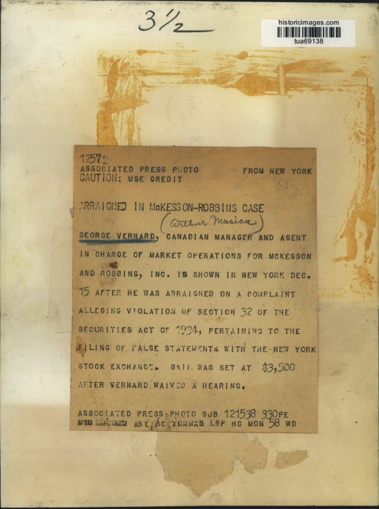 Press Photo George Vernard arraigned in New York courtroom - tua69138