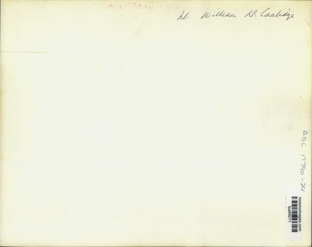 Press Photo Dr. William D. Coolidge sitting outside his New York home