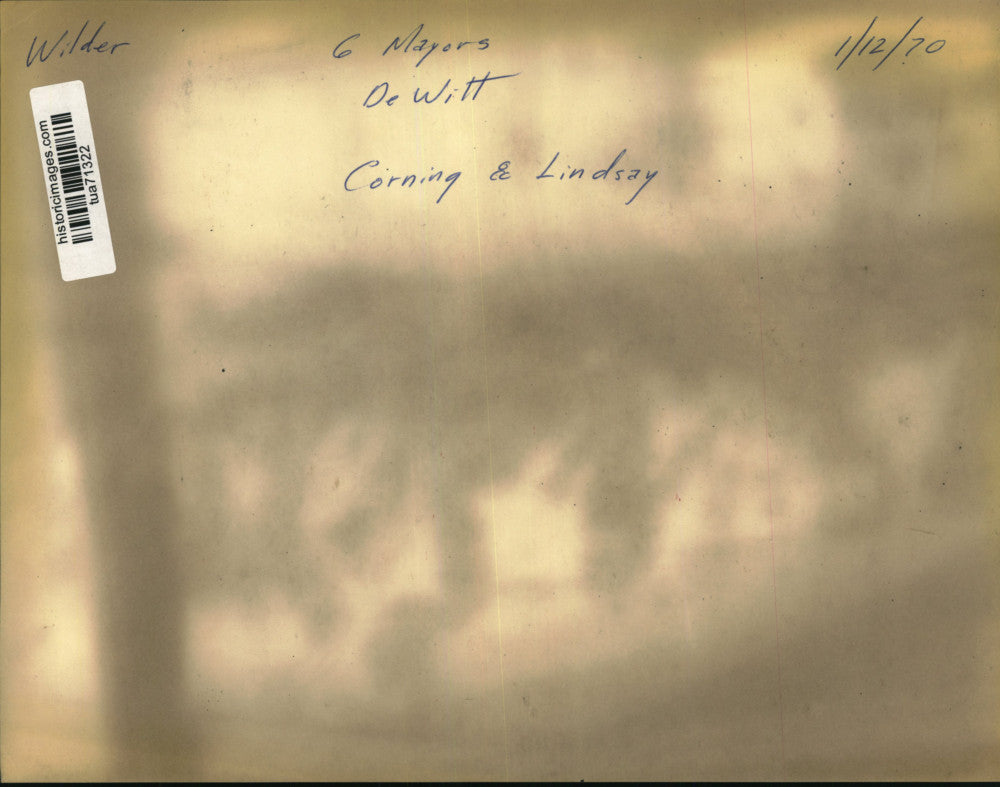 1970 Press Photo Albany Mayor Erastus Corning & New York City Mayor John Lindsay