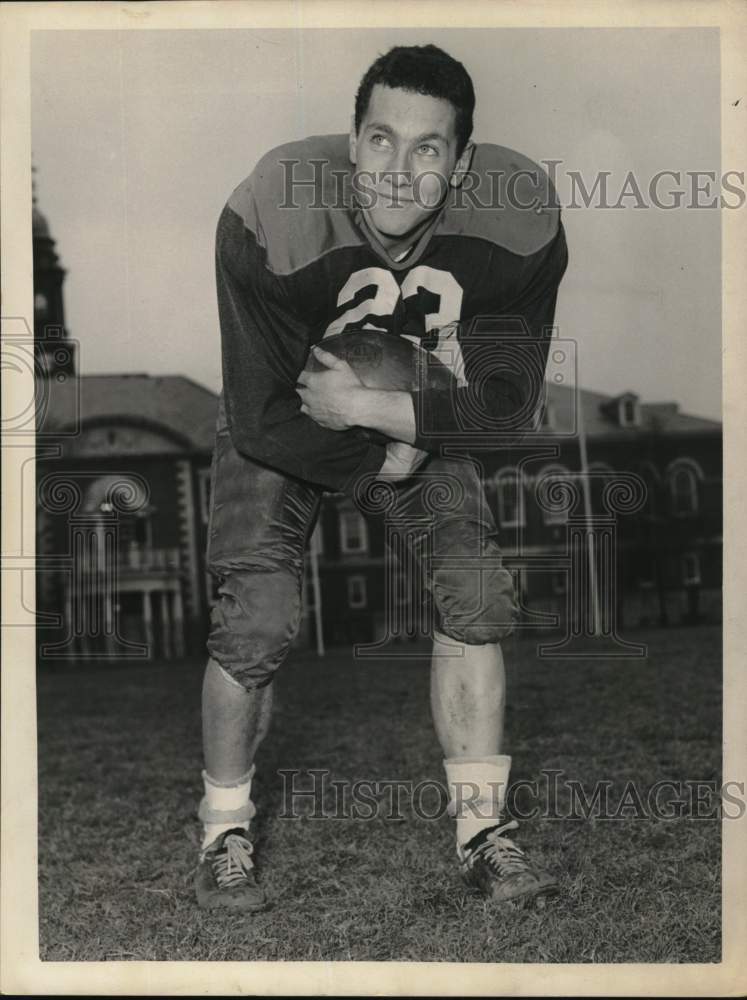 1962 Press Photo George Chelius, Halfback, Albany Academy football, New York- Historic Images