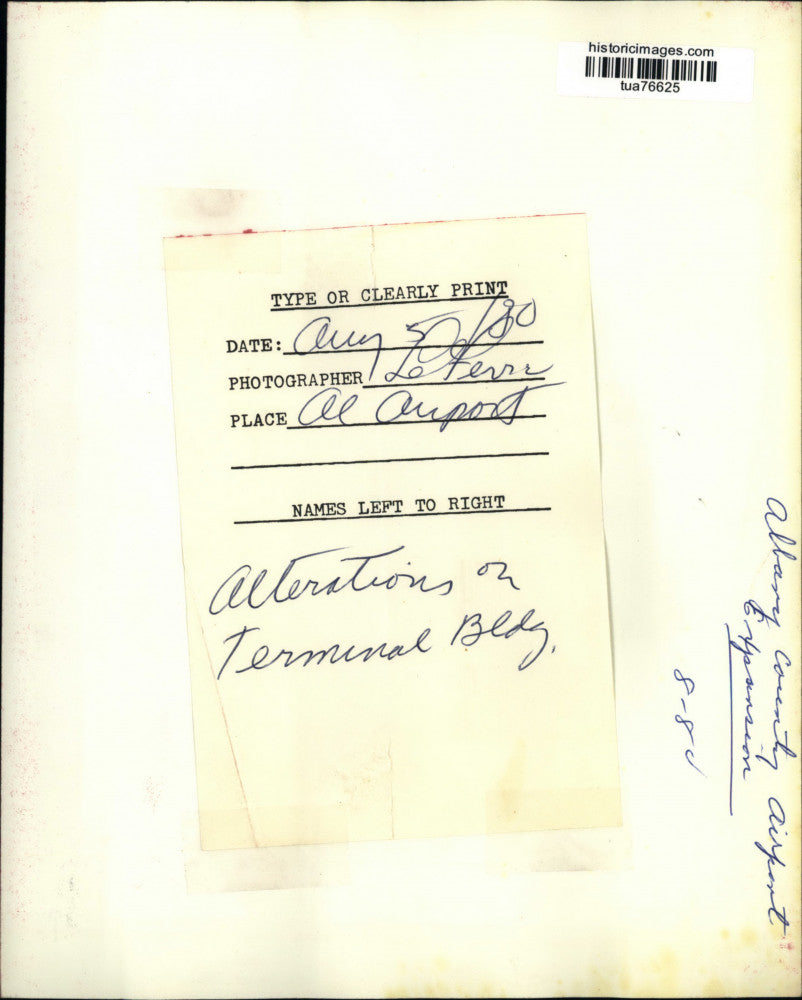 1980 Press Photo Construction of new terminal at Albany County Airport, New York