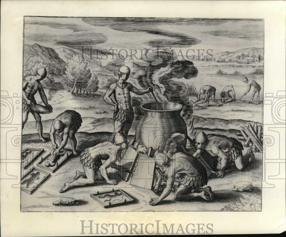 1968 Press Photo Illustration from "The Search for El Dorado" by Walker Chapman