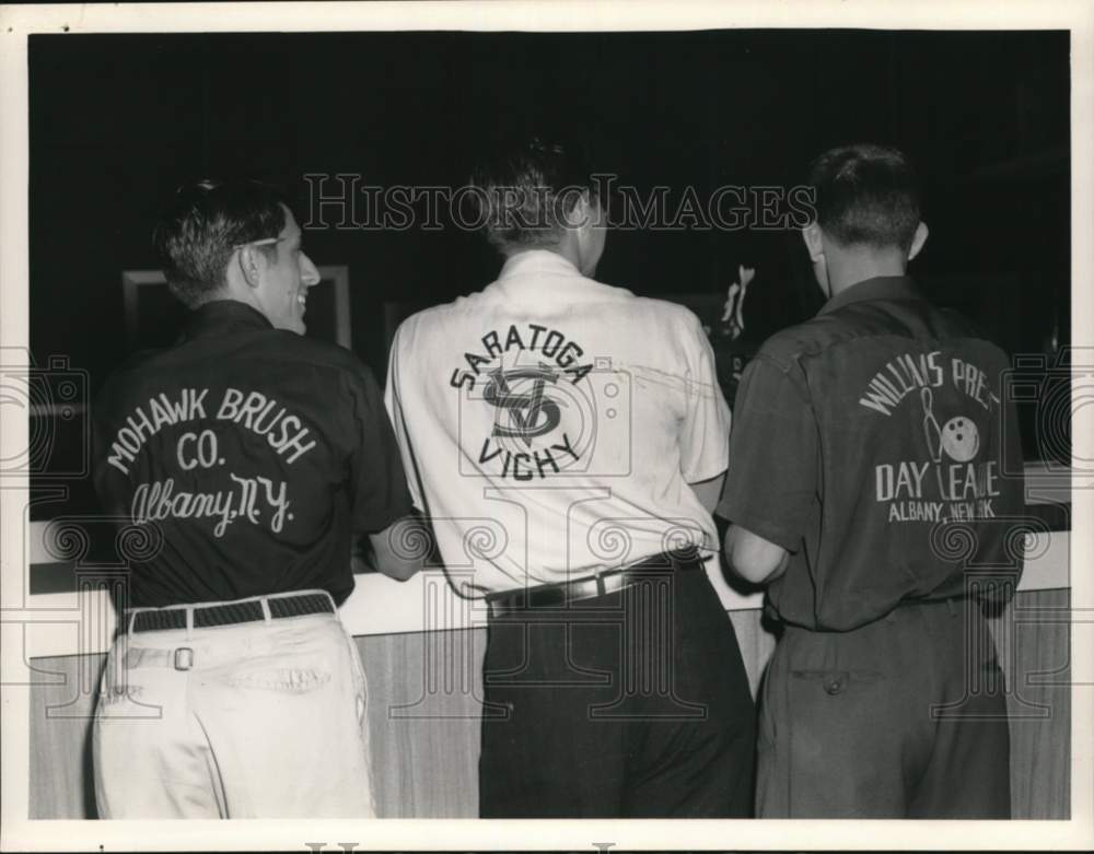 1958 Press Photo Vincent Darrigo, Paul MacDonald & Jack Myers in New York- Historic Images