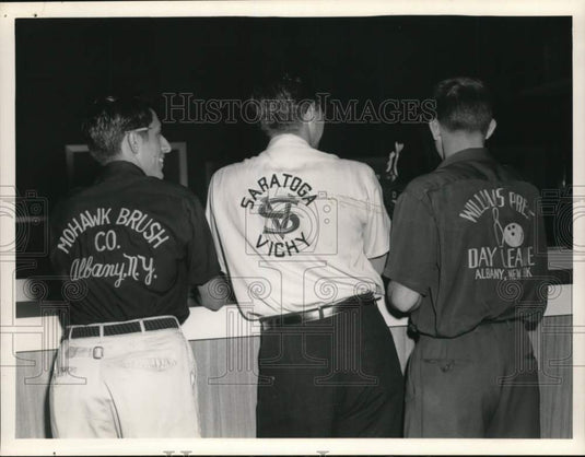 1958 Press Photo Vincent Darrigo, Paul MacDonald & Jack Myers in New York- Historic Images